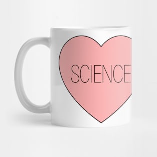 I Love Science Heart Mug